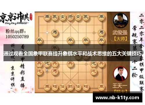 通过观看全国象甲联赛提升象棋水平和战术思维的五大关键技巧